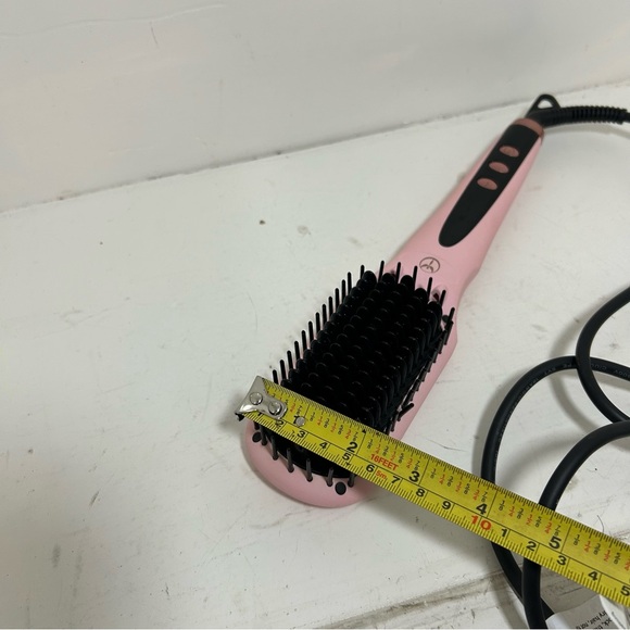 L'ange Hair Brush Straightener Pink Electric Lange Works - Picture 5 of 7